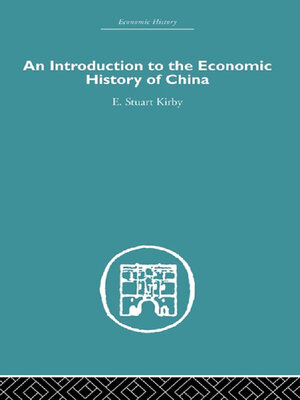 cover image of Introduction to the Economic History of China